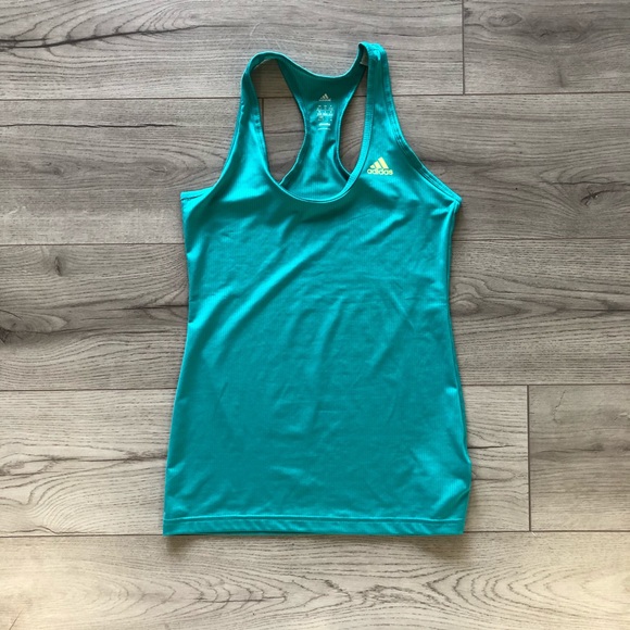Turquoise Adidas Workout Tank - Picture 4 of 8